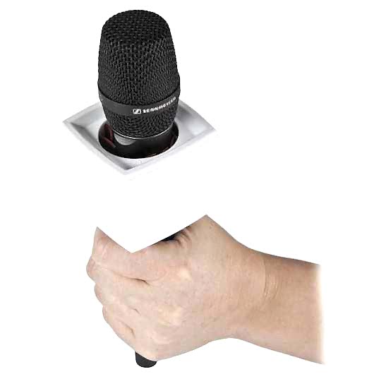 RYCOTE Beyaz Kare Mikrofon Logo Aparatı