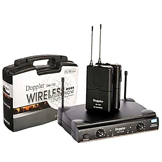 Doppler DM-152B Çift Yaka Telsiz Mikrofon