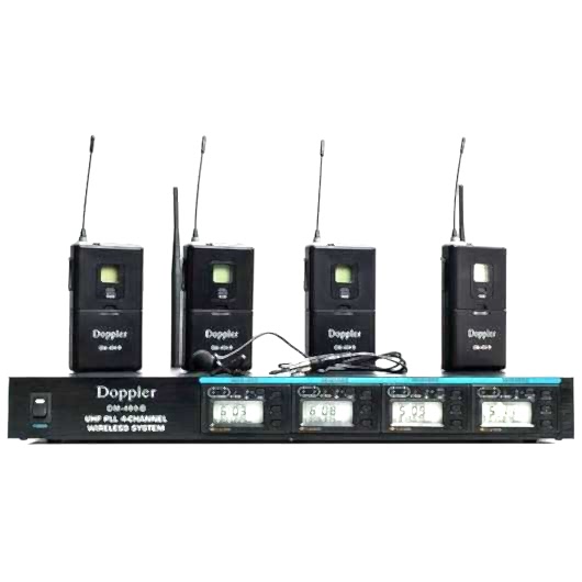 Doppler DM400B Dört Yaka Telsiz Mikrofon