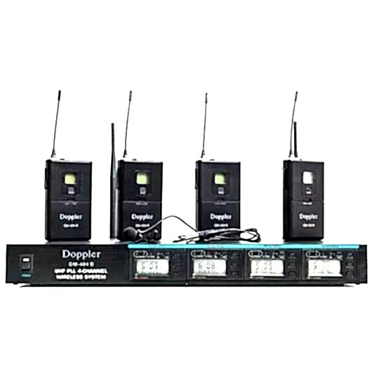 Doppler DM404B Dört Yaka Telsiz Mikrofon