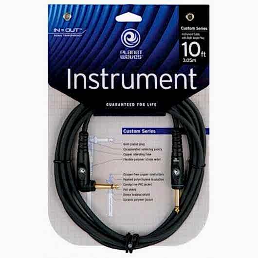 PWGRA10 PLANETWAVES GİTAR KABLO 10 İNCH MN 14IN INST CBL RA