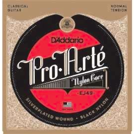 Daddario EJ49 Klasik Gitar Teli Black Naylon Siyah
