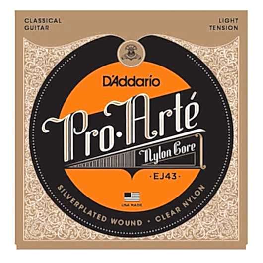 D'Addario EJ43 Pro-Arté Nylon, Light Tension Takım Tel - Klasik Gitar Teli
