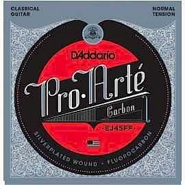 D'Addario EJ45FF Pro-Arté Carbon, Dynacore Basses, Normal Tension Takım Tel - Klasik Gitar Teli