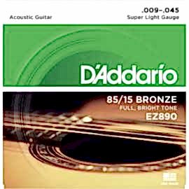 D'Addario EZ890 Takım Tel - Akustik Gitar Teli 009-045