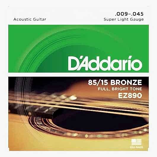 D'Addario EZ890 Takım Tel - Akustik Gitar Teli 009-045