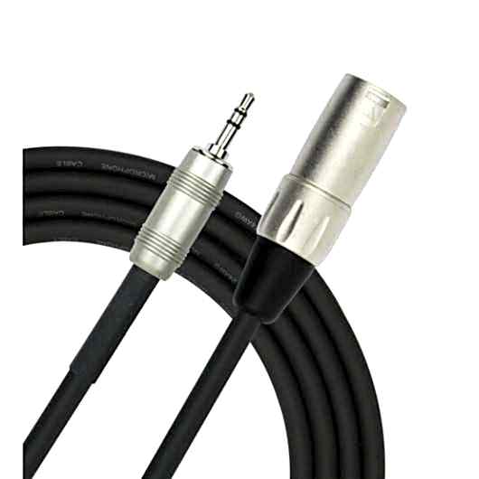 Kirlin AP-493PRL/BK Ses Kablosu (Mixer Pc arası gibi) 3 Metre Uzunluk
