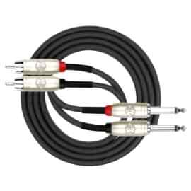 Kirlin AP-403PR-BK - 1 Metre TS-RCA Mono Ses Kablosu