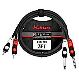 Kirlin Cable LGA-404 3M Dual Patch Cable 2x 1/4 ses kablosu