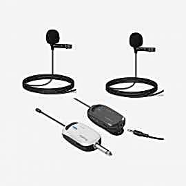 Doppler CAM200B Kablosuz Kamera Mikrofonu çift yaka