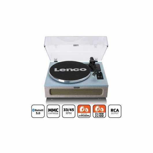 Lenco LS-440BUBG Kumaş Kaplı Bluetoothlu USB Bağlantılı Plak Çalar